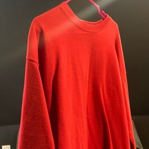 Red Men’s crewneck